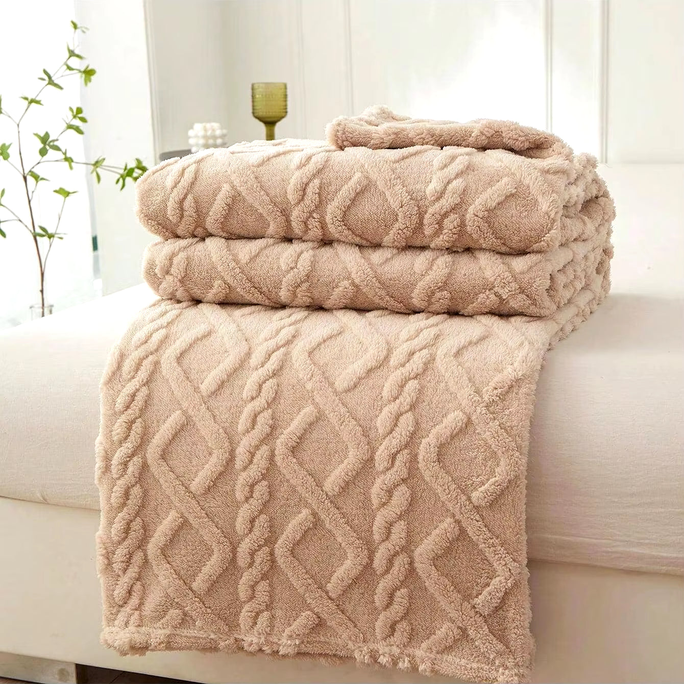 Soft Embossed Throw Blankets