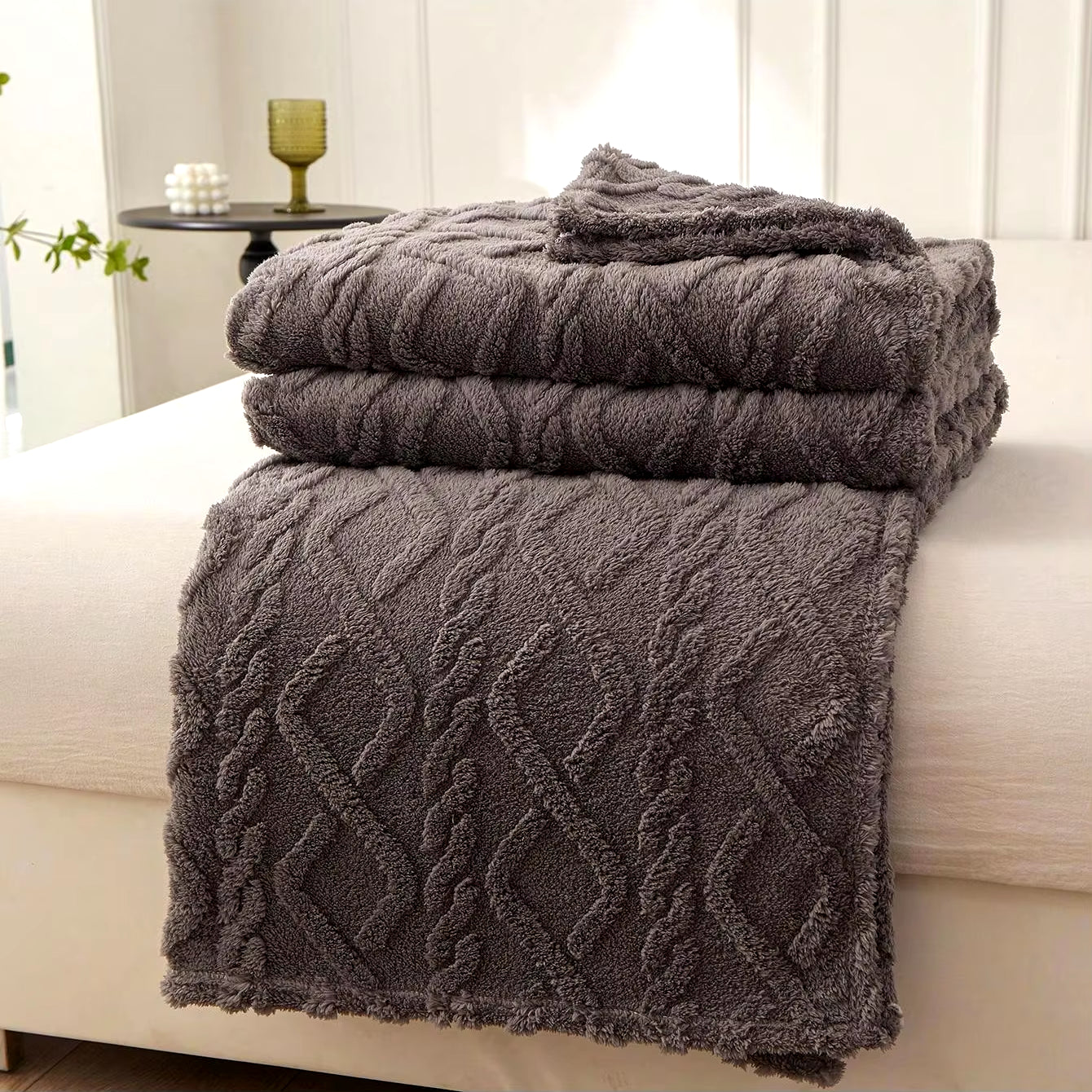 Soft Embossed Throw Blankets