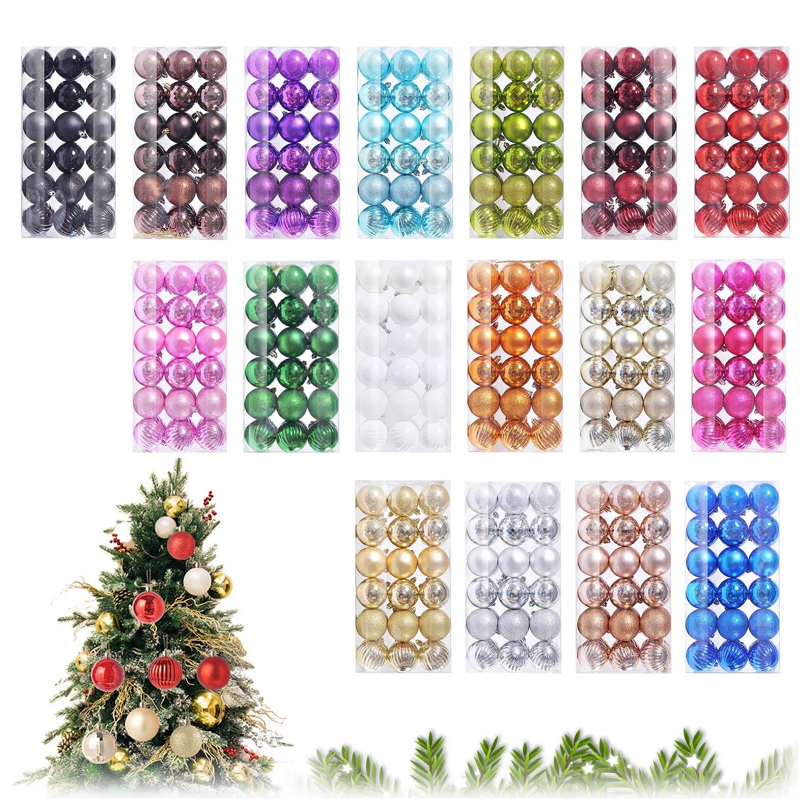 Christmas Shatterproof Balls (36PCS)