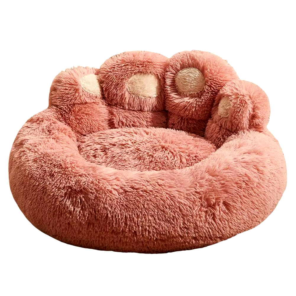 Paw-Shaped Plush Pet Bed