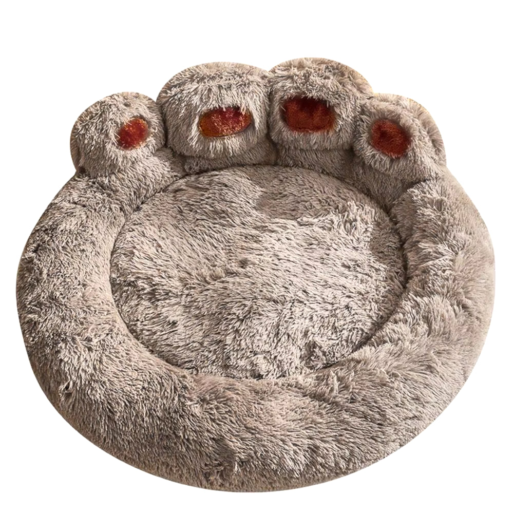 Paw-Shaped Plush Pet Bed