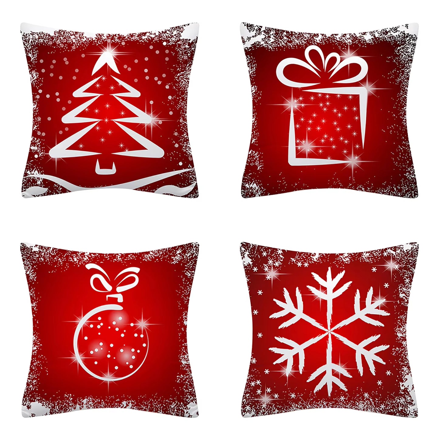 Christmas Throw Pillow Cases (4PCS set, many different prints!)