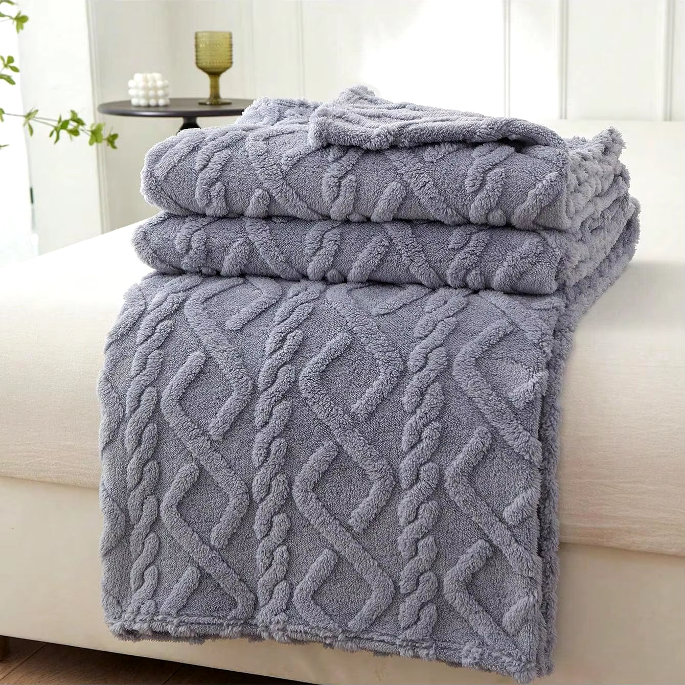 Soft Embossed Throw Blankets