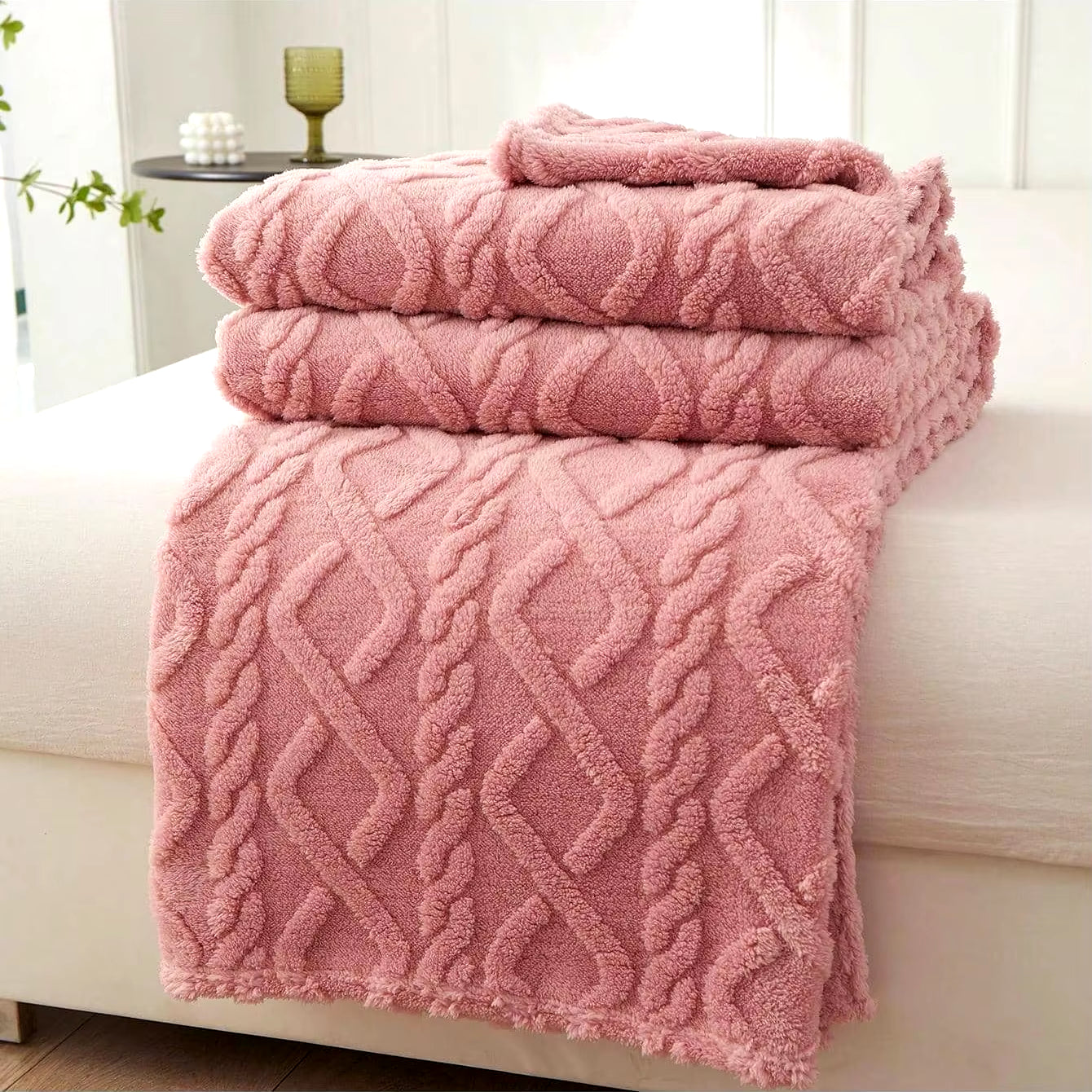 Soft Embossed Throw Blankets