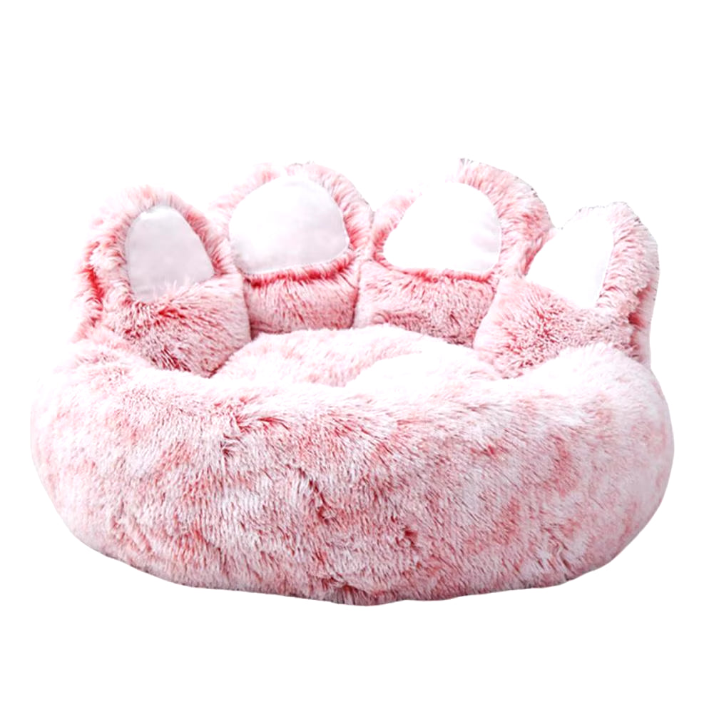 Paw-Shaped Plush Pet Bed