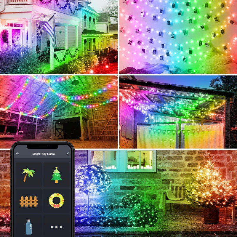 Christmas RGB Decoration Lights (IP65 outdoors, 5or10m, Bluetooth, Wifi, App)