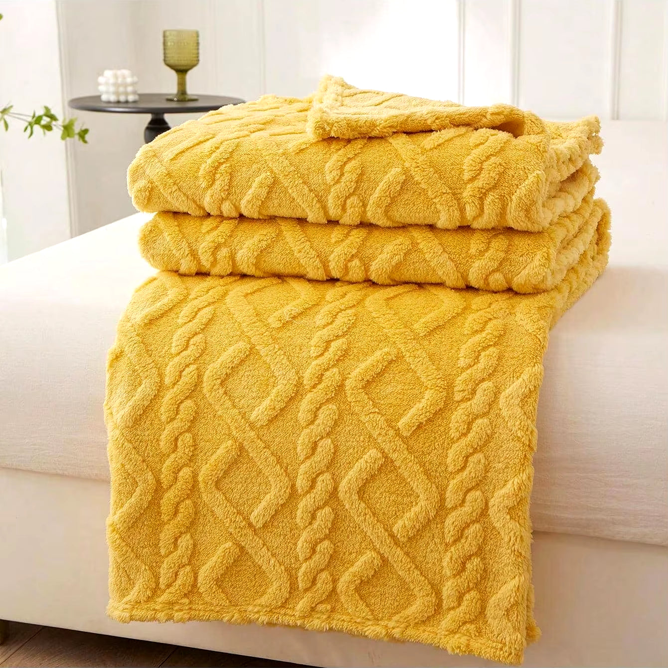 Soft Embossed Throw Blankets