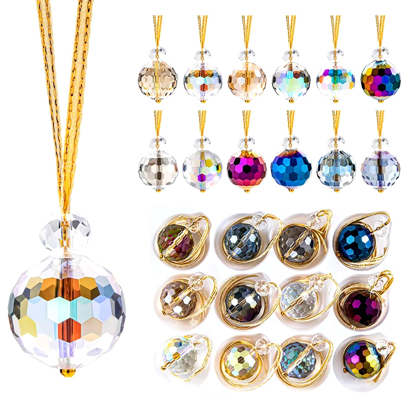 Christmas elegant prism balls (set of 12PCS)